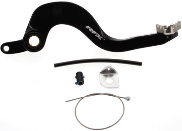 RFX Rempedaal + Brake Saver zwart / titanium KTM SX/SX-F 125-450 '16-22 & EXC/EXC-F 125-500 '17-23 & Husqvarna TC/FC 125-450 '16-22 & TE/FE 125-501 '17-22 & GasGas MC/MC-F/EC/EC-F 125/250F/350F/450F '21-23