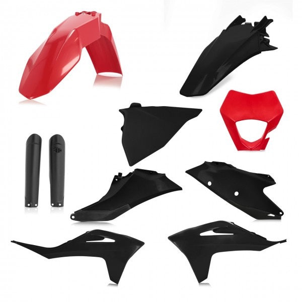 Cycra (vollständiger Bausatz) Kunststoffbausatz Schwarz / Rot Gas Gas EC 250/300 2021- &amp; EC 250F/350F 21-23