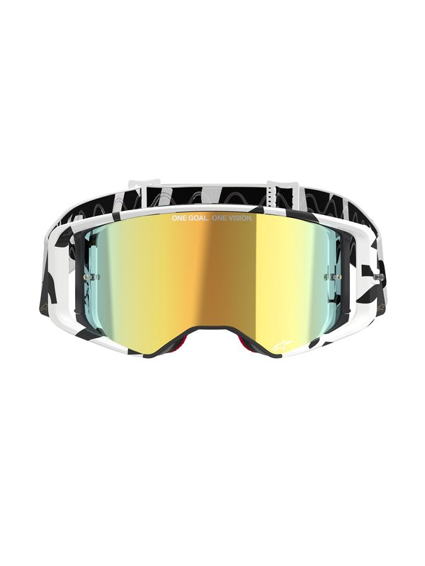 Alpinestars crossbril Supertech CORP WHITE GOLD Mirror GOLD