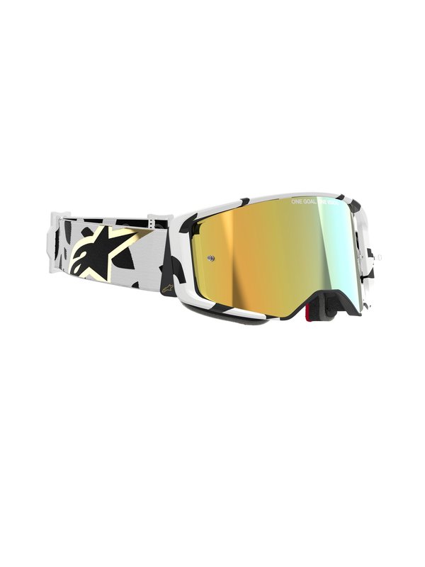 Alpinestars crossbril Supertech CORP WHITE GOLD Mirror GOLD