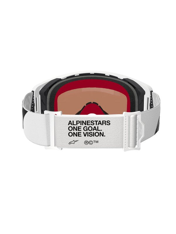 Alpinestars crossbril Supertech CORP WHITE Mirror SILVER