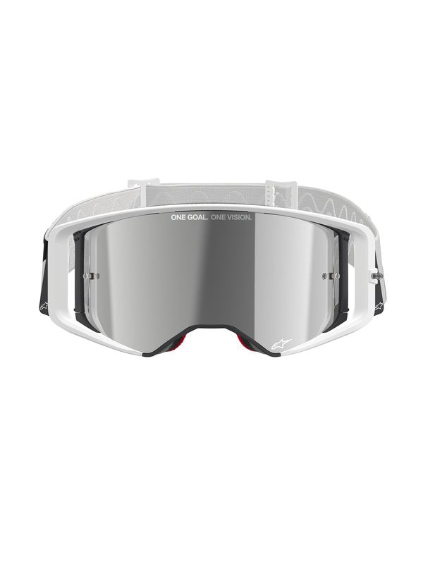 Alpinestars crossbril Supertech CORP WHITE Mirror SILVER