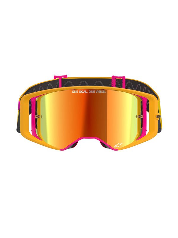 Alpinestars crossbril Supertech CORP YELLOW PINK Mirror Red/