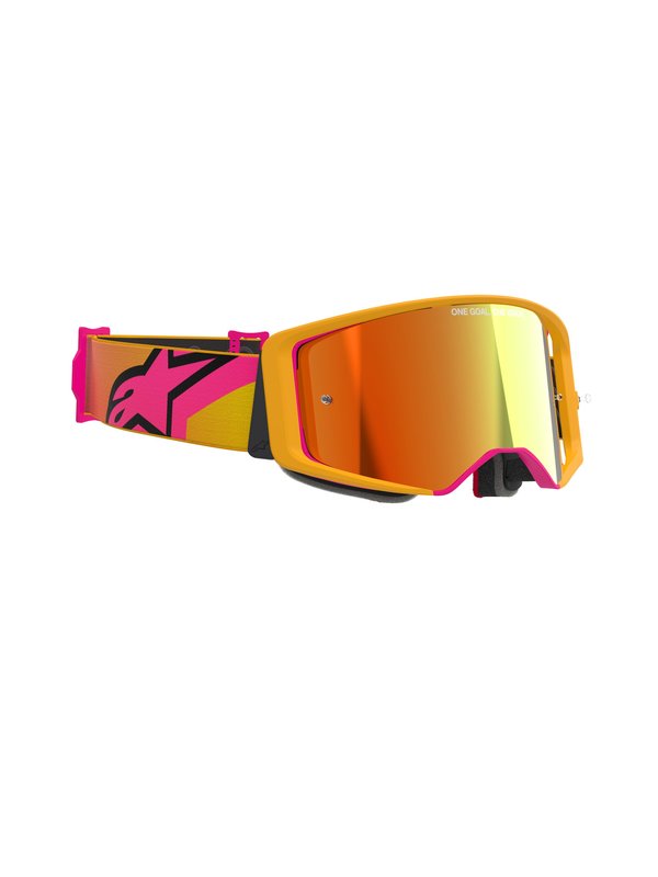 Alpinestars crossbril Supertech CORP YELLOW PINK Mirror Red/