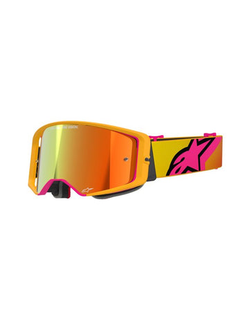 Alpinestars crossbril Supertech CORP YELLOW PINK Mirror Red/