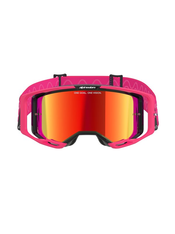 Alpinestars crossbril Vision 8 CORP PINK Mirror Red/