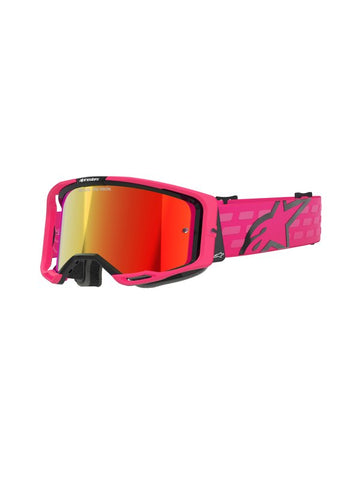 Alpinestars crossbril Vision 8 CORP PINK Mirror Red/