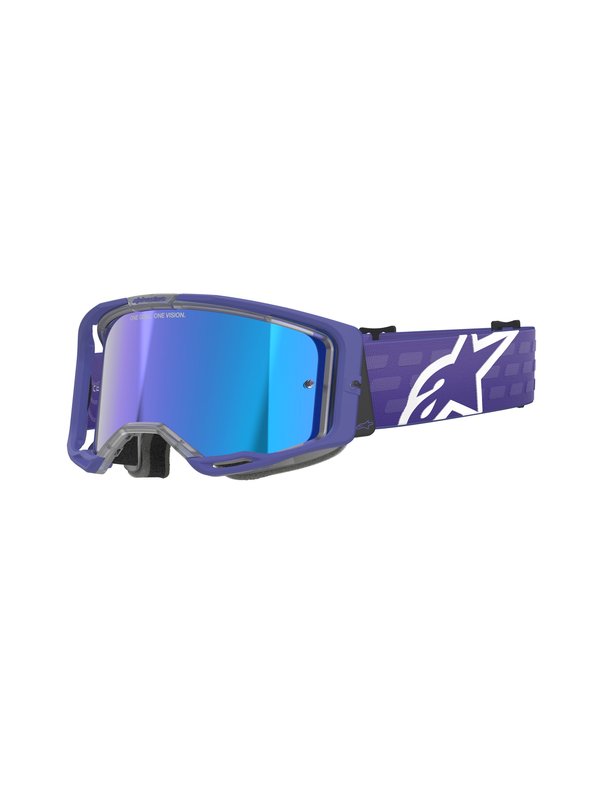 Alpinestars crossbril Vision 8 CORP PURPLE Mirror BLUE