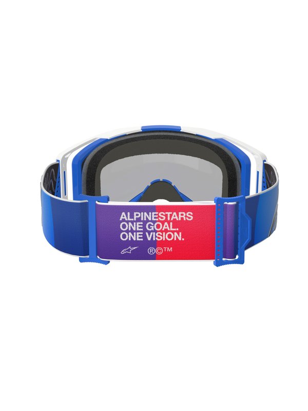 Alpinestars crossbril Vision 8 CORP BLUE WHITE Mirror BLUE