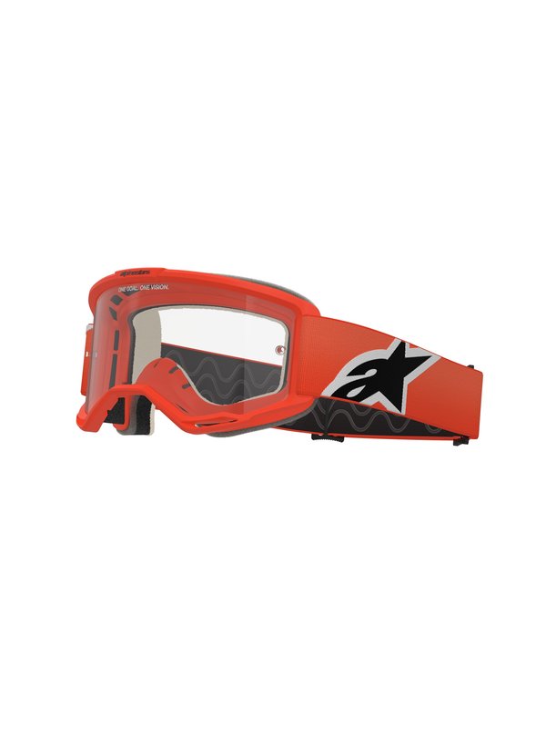 Alpinestars crossbril Vision 5 CORP ORANGE Clear