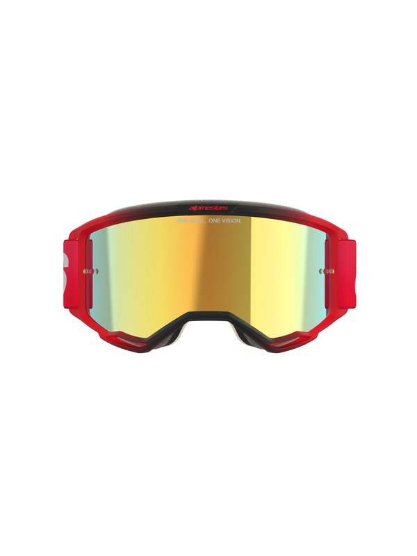 Alpinestars crossbril Vision 5 BLAZE Red/ Mirror GOLD
