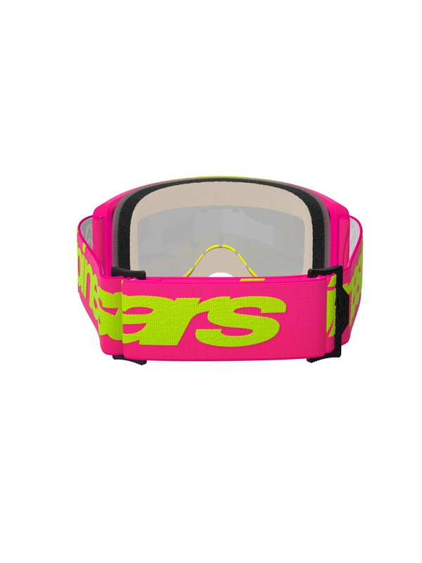Alpinestars crossbril Vision 5 WORDMARK PINK FLUO YELLOW Mirror Red/