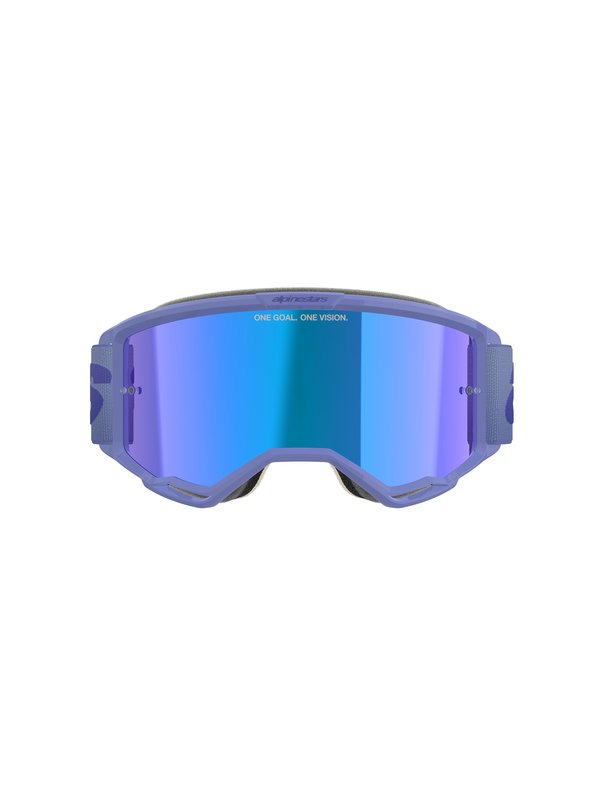 Alpinestars crossbril Vision 5 WORDMARK PURPLE Mirror BLUE