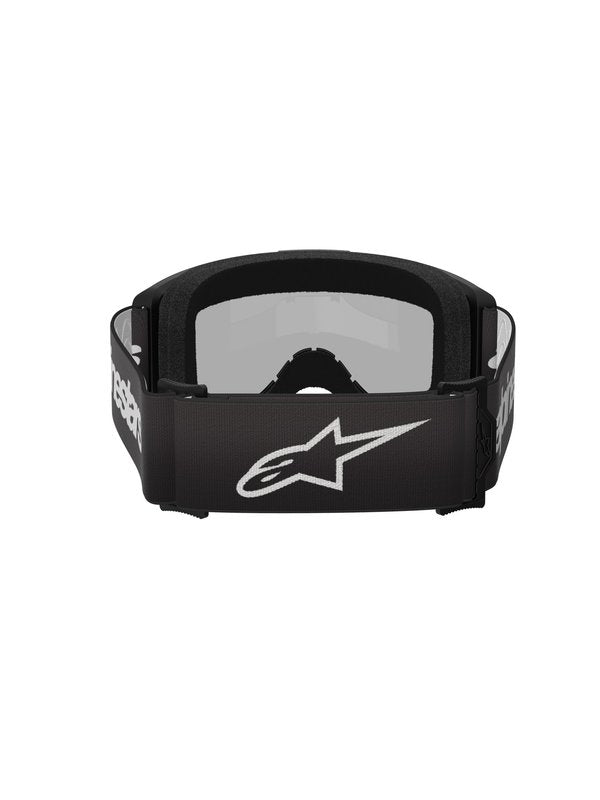 Alpinestars crossbril Vision 3 WORDMARK Black/ Mirror SILVER