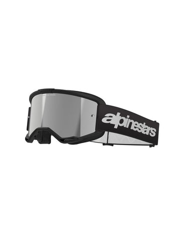 Alpinestars crossbril Vision 3 WORDMARK Black/ Mirror SILVER