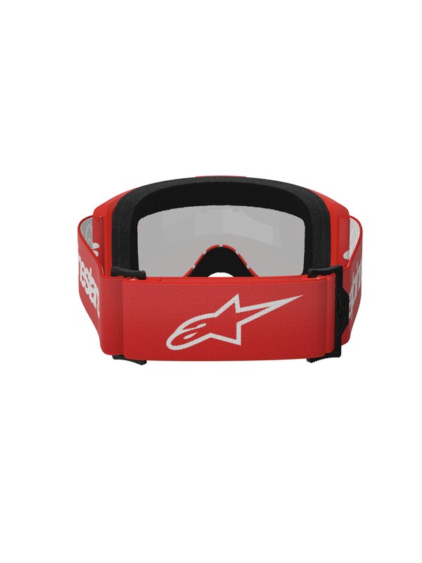 Alpinestars crossbril Vision 3 WORDMARK Red/ Mirror SILVER