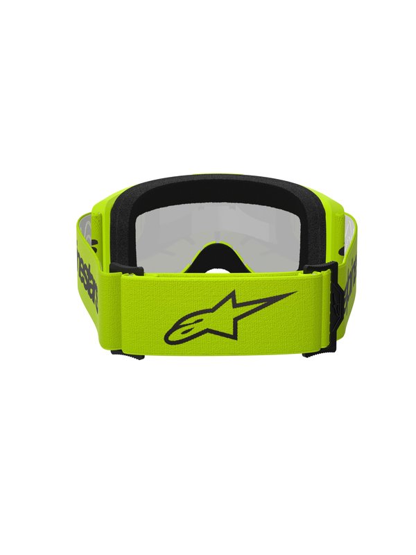 Alpinestars crossbril Vision 3 WORDMARK YELLOW FLUO Mirror SILVER