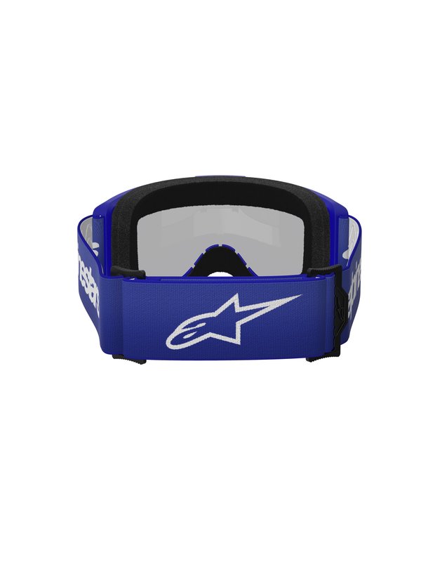 Alpinestars crossbril Vision 3 WORDMARK BLUE Mirror SILVER