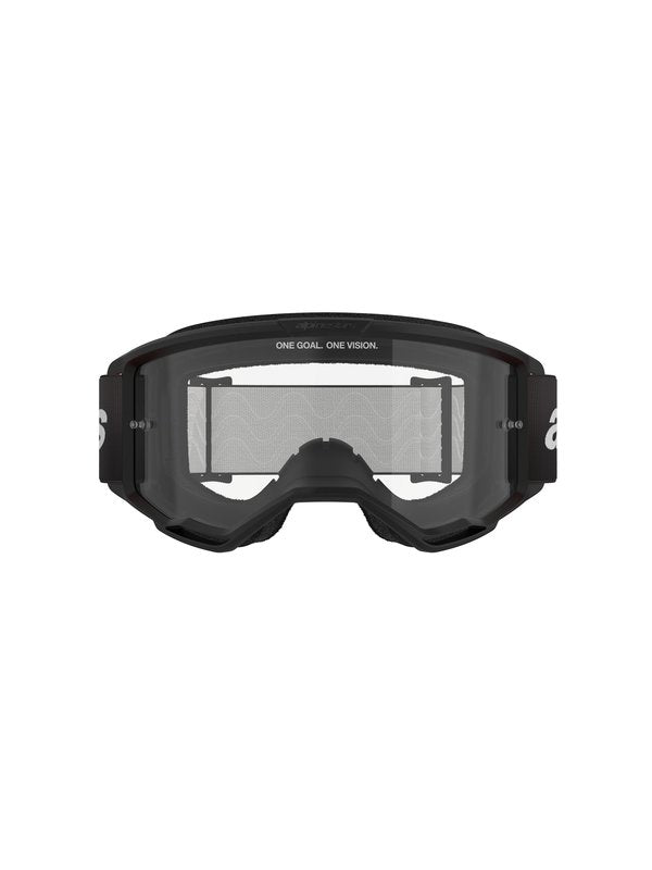 Alpinestars crossbril Vision 3 WORDMARK Black/ Clear