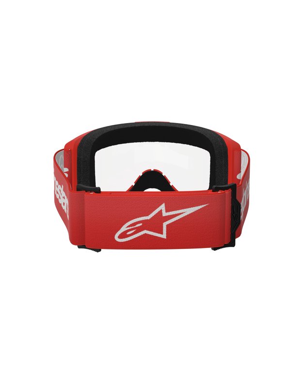 Alpinestars crossbril Vision 3 WORDMARK Red/ Clear