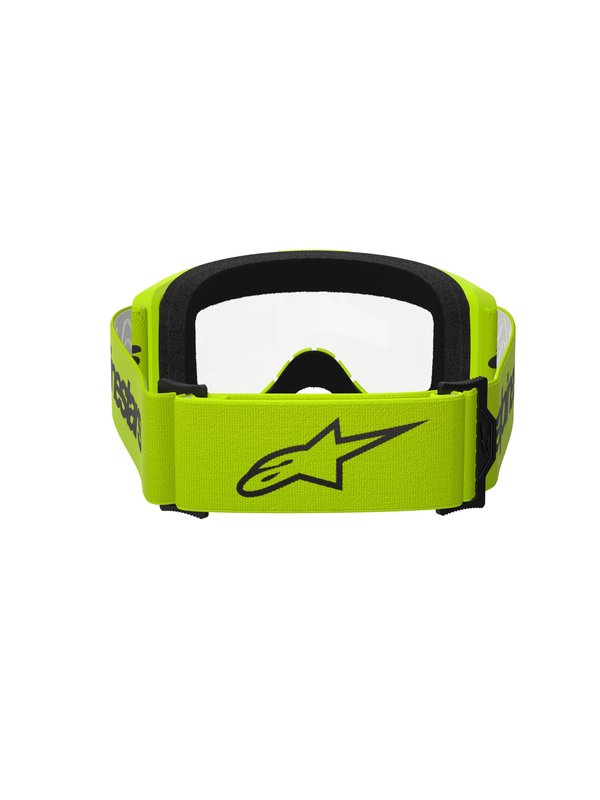 Alpinestars crossbril Vision 3 WORDMARK YELLOW FLUO Clear