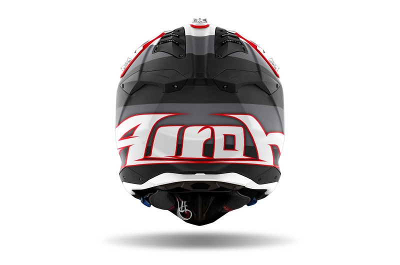 Airoh Helm Aviator 3 Monarch Grey/Red Matt