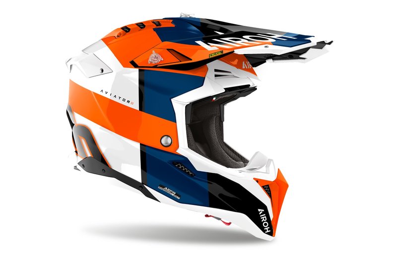 Airoh Helm Aviator 3 Monarch Orange Gloss