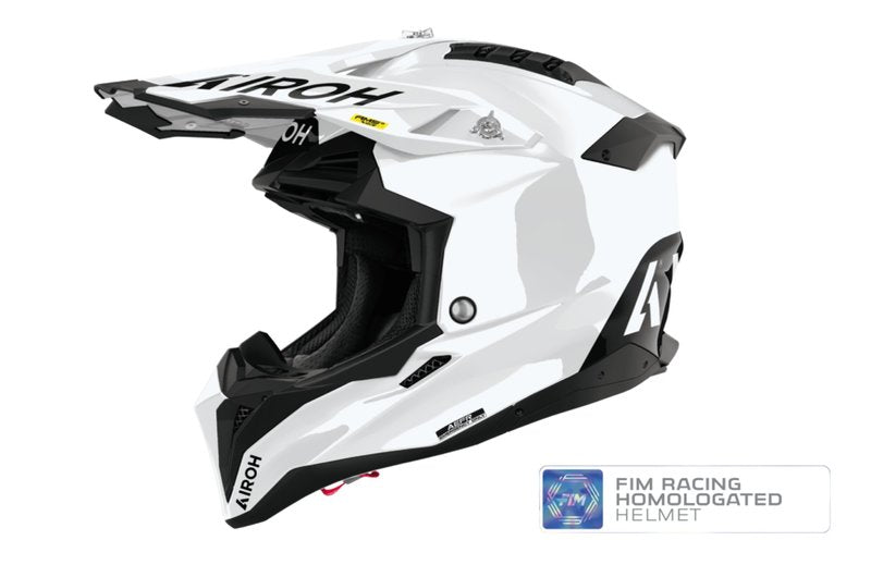Airoh Helmet Aviator 3 EVO FIM white gloss