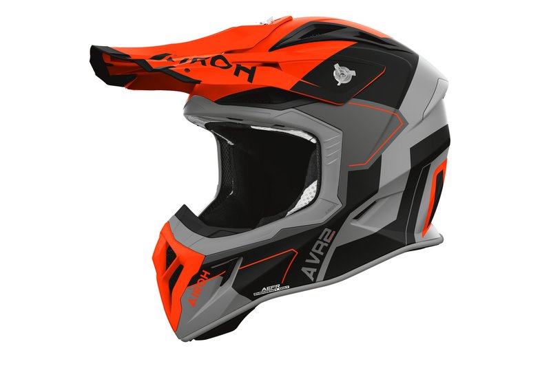 Airoh Helm Aviator Ace 2 Shield Orange matt