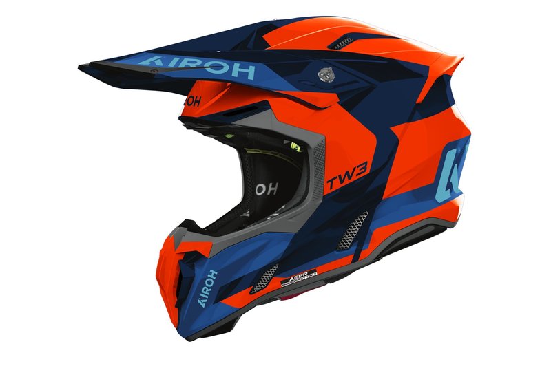 Airoh Helm Twist 3 Fancy Orange/Blue gloss