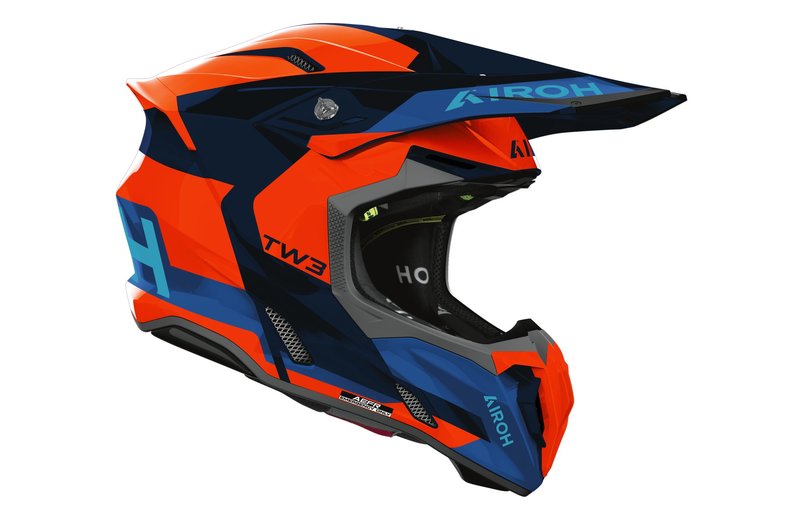 Airoh Helm Twist 3 Fancy Orange/Blue gloss