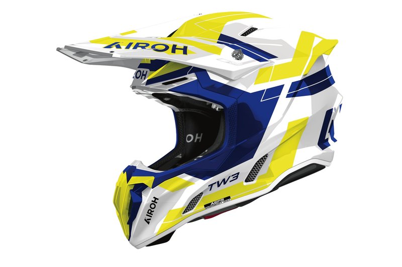 Airoh Helm Twist 3 Dynasty Blue/Yellow gloss