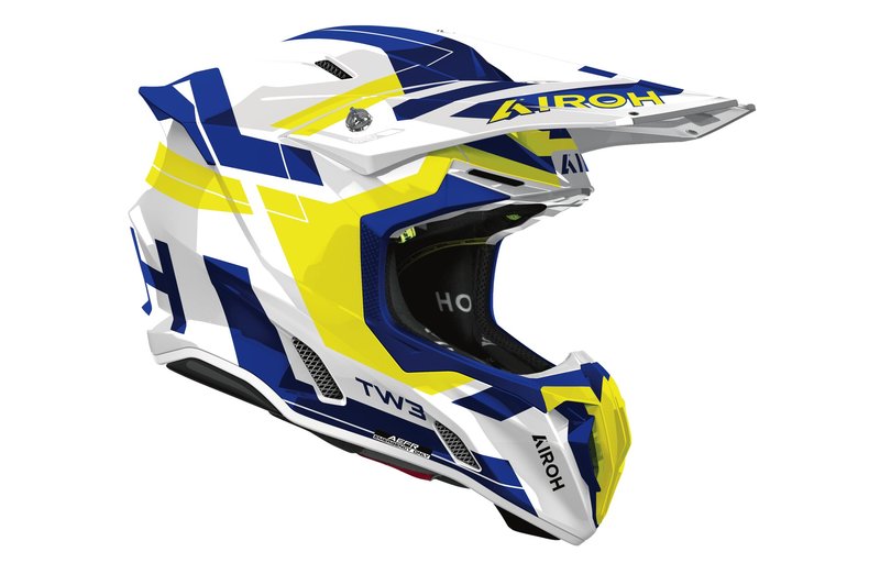 Airoh Helm Twist 3 Dynasty Blue/Yellow gloss
