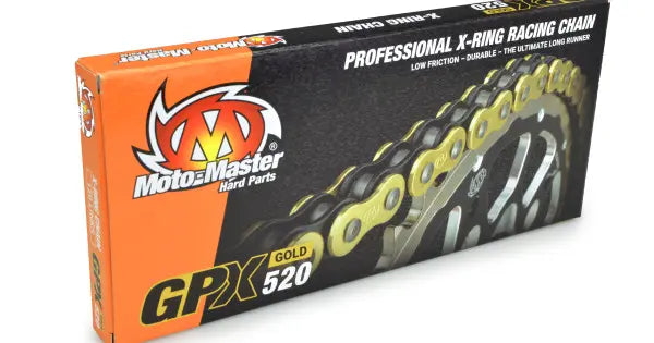 MotoMaster GP X-Ring Ketting - 520 x 120 Links - Goud
