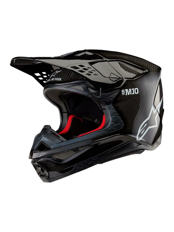 Alpinestars Helm S-M10 2206 Solid Glossy Carbon