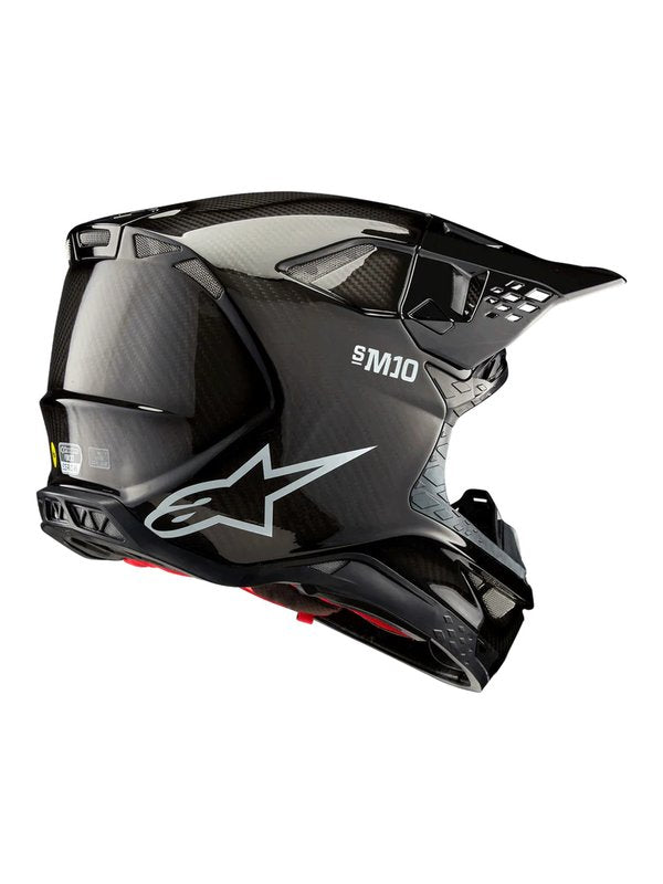 Alpinestars Helm S-M10 2206 Solid Glossy Carbon