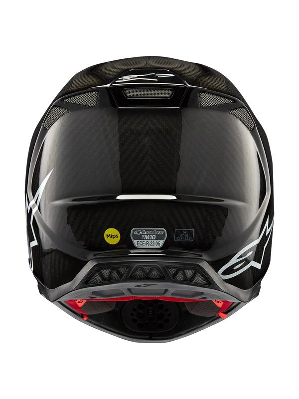 Alpinestars Helm S-M10 2206 Solid Glossy Carbon