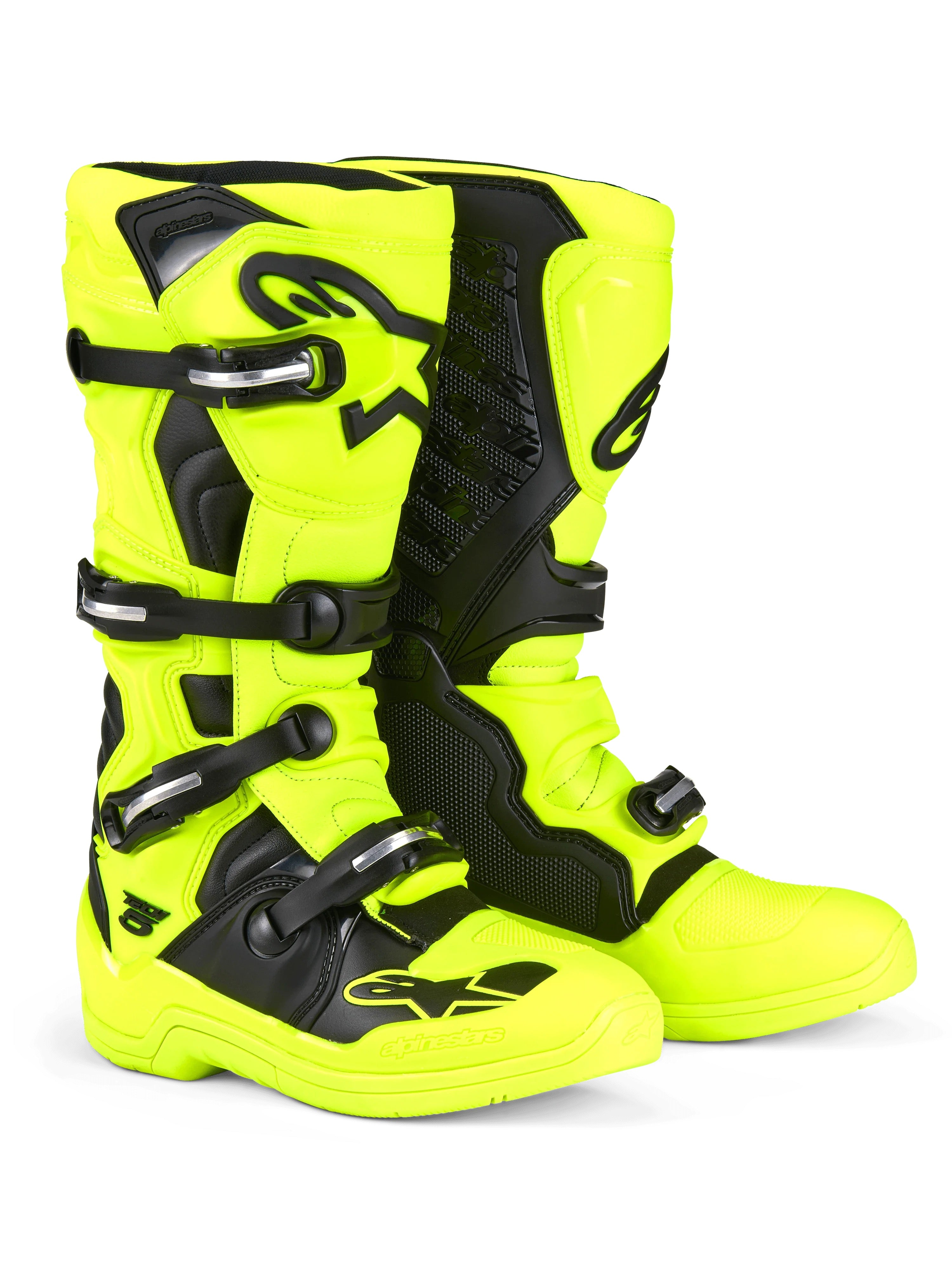 Alpinestars mx laarzen tech 5 fluor geel / zwart