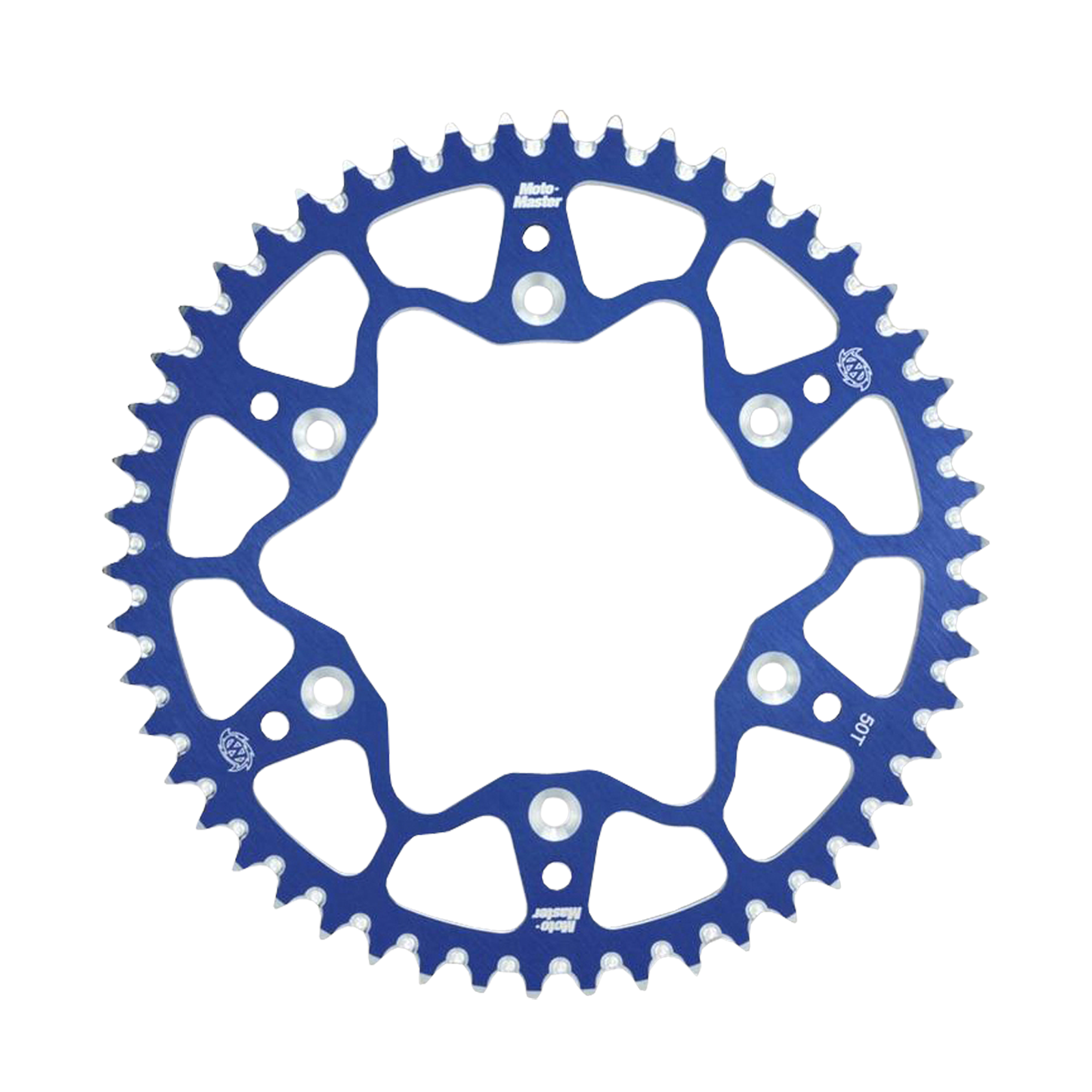 MotoMaster 7075 Aluminium achtertandwiel blauw (428) - KTM / Husqvarna / GasGas