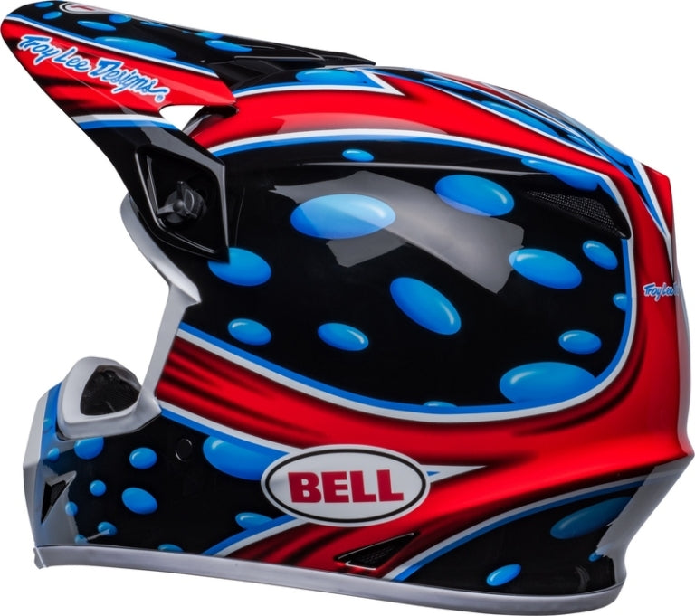 BELL MX-9 Mips McGrath Showtime 2023 Helm Rood / Blauw / Zwart (2023 Collectie)