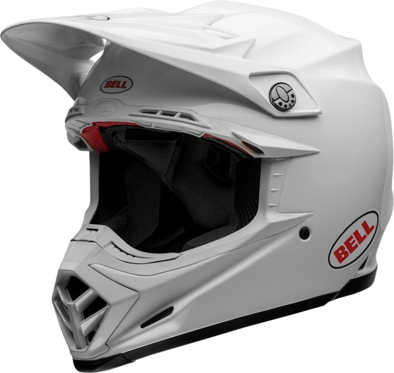 BELL Moto-9s Flex Solid Helm Wit (2023 Collectie)