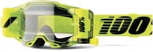 100% Armega Forecast Roll Off Motocross Goggles Fluor Yellow (50mm roll off) 