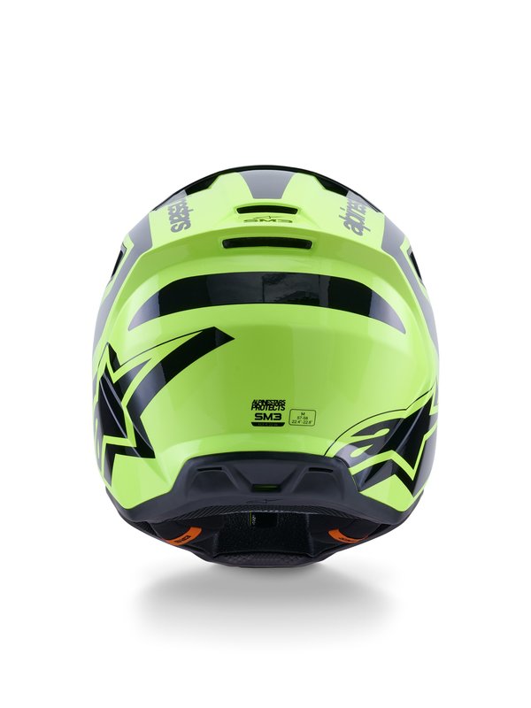 Alpinestars Helm S-M3 Heat Fluo Yellow/Black