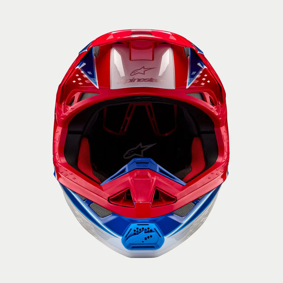 Alpinestars Supertech S-M10 Aeon Bright Red Blue crosshelm