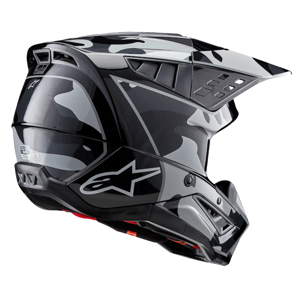 Alpinestars S-M5 Rover 2 Black/Silver Glossy crosshelm