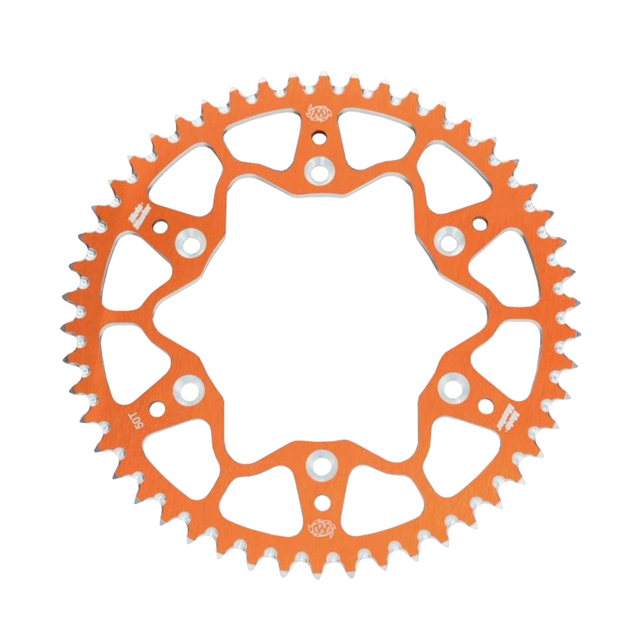 MotoMaster 7075 Aluminium achtertandwiel oranje (420) - KTM / Husqvarna / GasGas 65cc