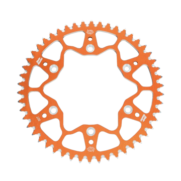 MotoMaster 7075 Aluminium achtertandwiel oranje (420) - KTM / Husqvarna / GasGas 65cc
