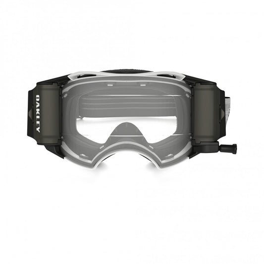 Oakley Airbrake heldere lens mat Wit Speed MX crossbril met Roll Off