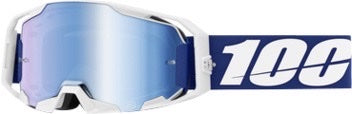 100 % Armatic Motocross-Brille Blau – Blaue Spiegellinse (Kollektion 2025)