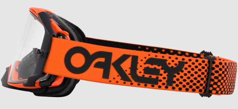 Oakley Airbrake MX Moto Orange – Klare Linse